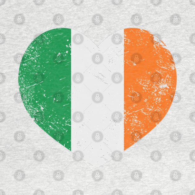 Irish Flag Heart Design by PsychoDynamics